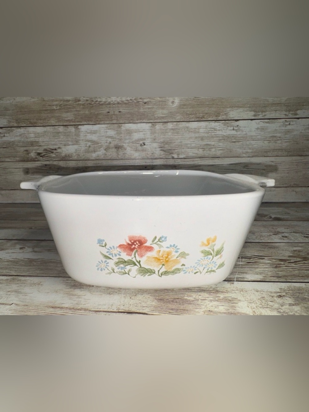 Corning Ware Wild Flower Pattern P-43-B Petite Casserole Dish Petite No Lid Rare